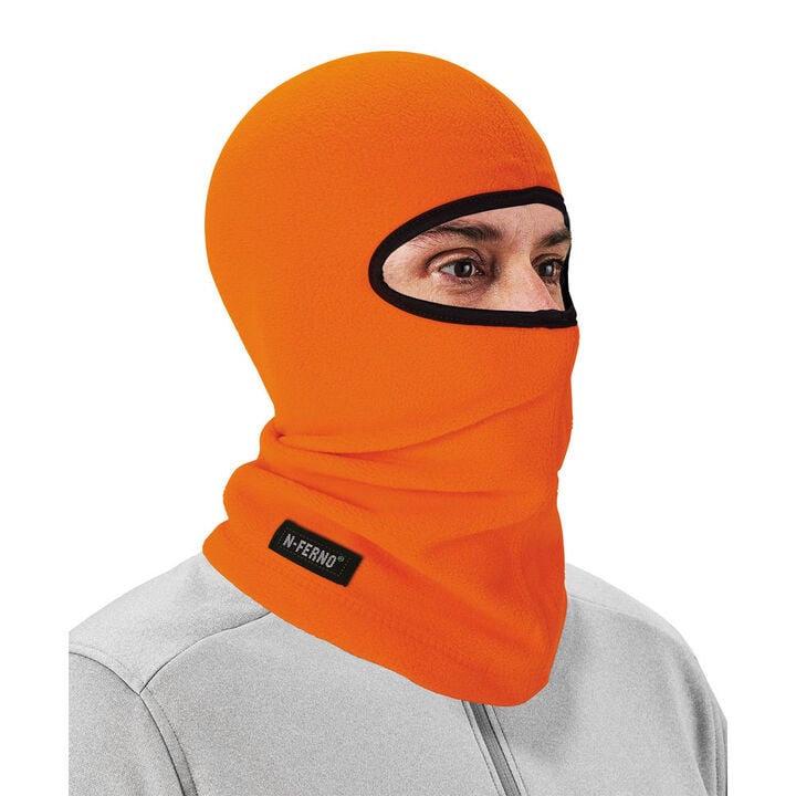 Ergodyne 6821 Balaclava Face Mask - Fleece Orange