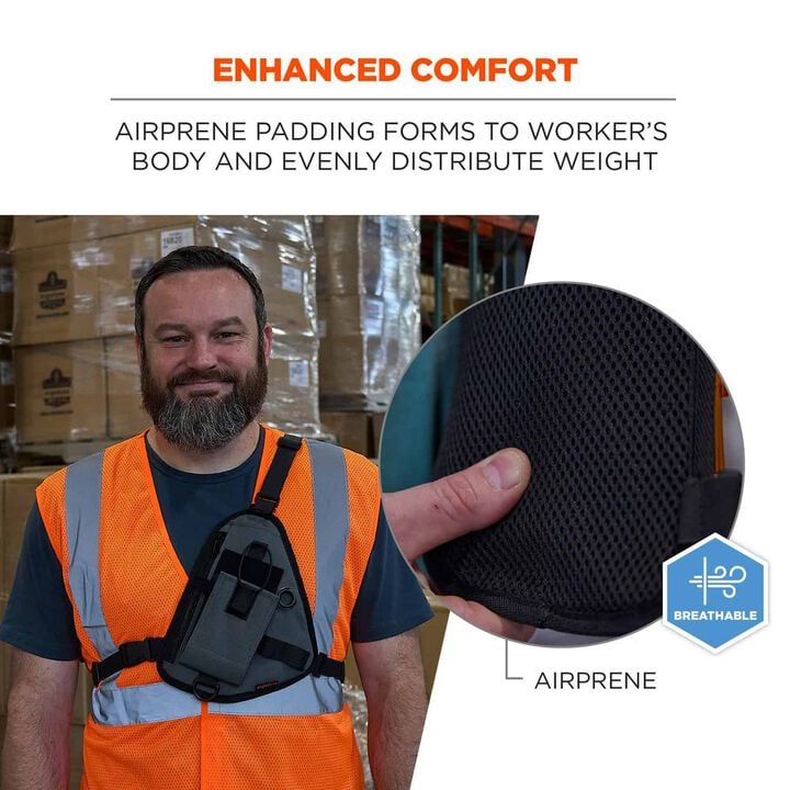 Ergodyne 3145 Barcode Scanner Chest Harness Orange, large image number 2