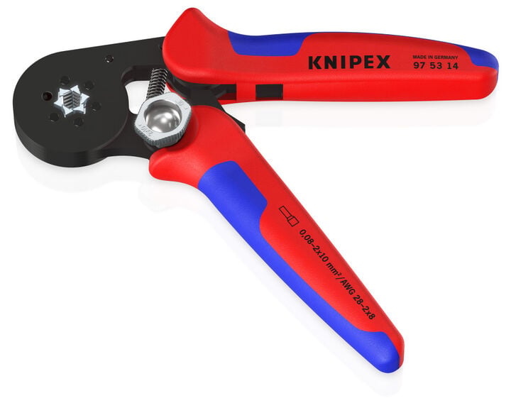 Knipex 7-1/4 Inch Self-Adjusting Crimping Plier, large image number 1