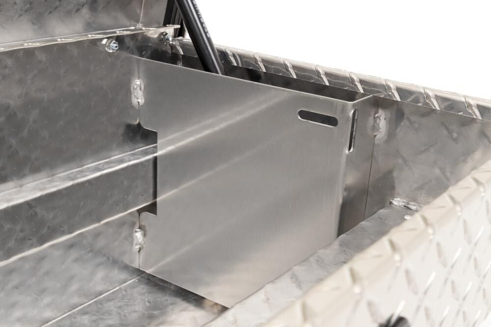 Weather Guard 87in Lo-Side Truck Tool Box Aluminum Clear, large image number 7
