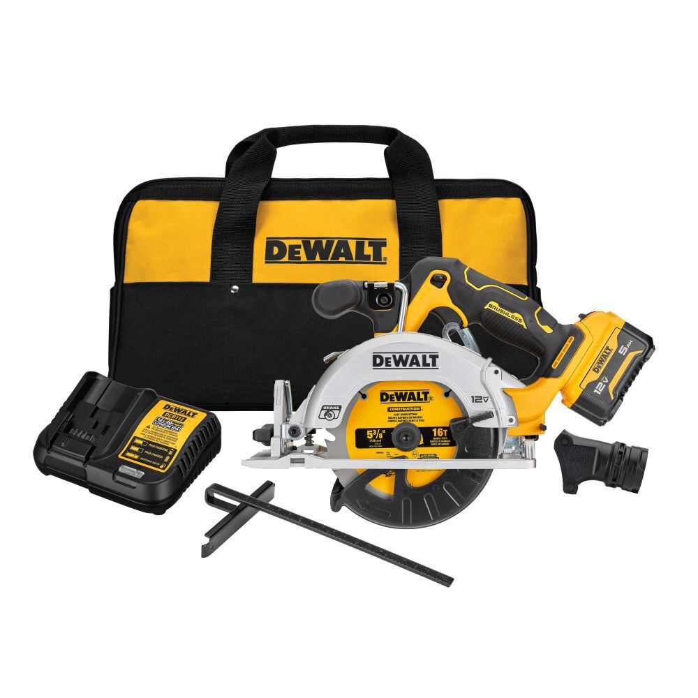 DEWALT Xtreme 12V Max 5-3/8 in Brushless Cordless Circular Saw Kit, large image number 2