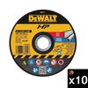 DEWALT 3 Inch x 1/16 Inch Type 1 Bonded Cutting Wheel Bundle, 10 Pieces, small image number 1