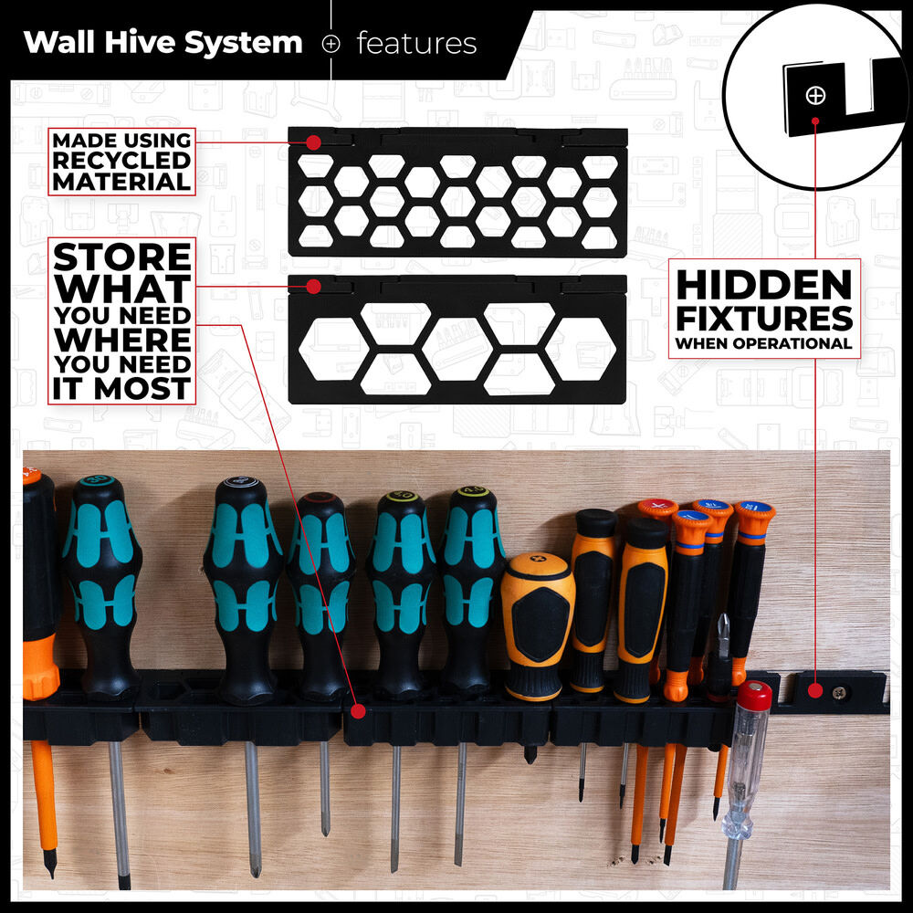Stealthmounts Wall Hive System Screwdriver Rack, large image number 5