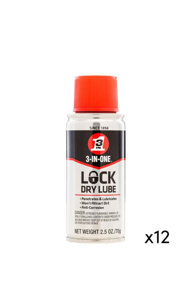 3-In-One 2.5oz Lock Dry Lube 12pk