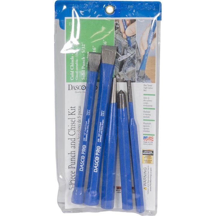 Dasco by MARSHALLTOWN Punch & Chisel Set with Pouch 5 Pieces, large image number 1