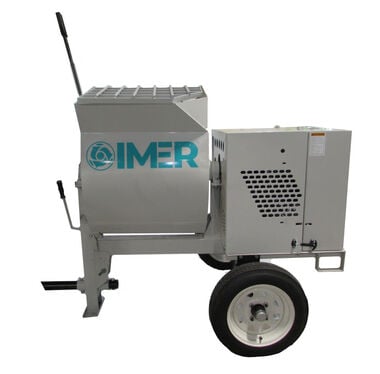 IMER Steel Drum Mortar Electric Mixer with Electric Motor 8 cu-ft
