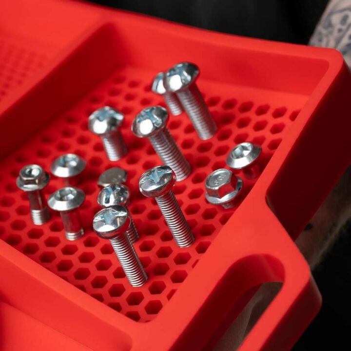 Boltster 4-Way Flexible Fastener Organizing Tray Red, large image number 2