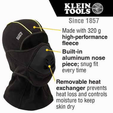 Klein Tools Heat Exchanger Cold Weather Mask Balaclava, large image number 1