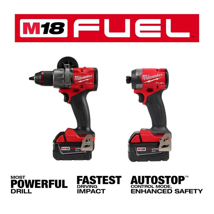 Milwaukee M18 FUEL 2-Tool Combo Kit with 28 Piece HOLE DOZER General-Purpose Hole Saw Set Bundle, large image number 2