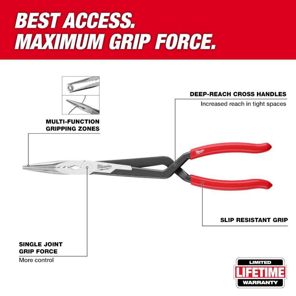 Milwaukee Long Reach Pliers 2pc Set, large image number 2
