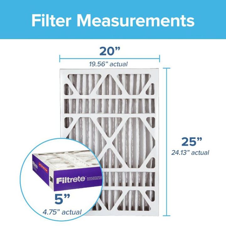 3M Filtrete 20 x 25 x 5-Inch Ultra Allergen Reduction Deep-Pleat Furnace Air Filter, 2-Pack, large image number 1