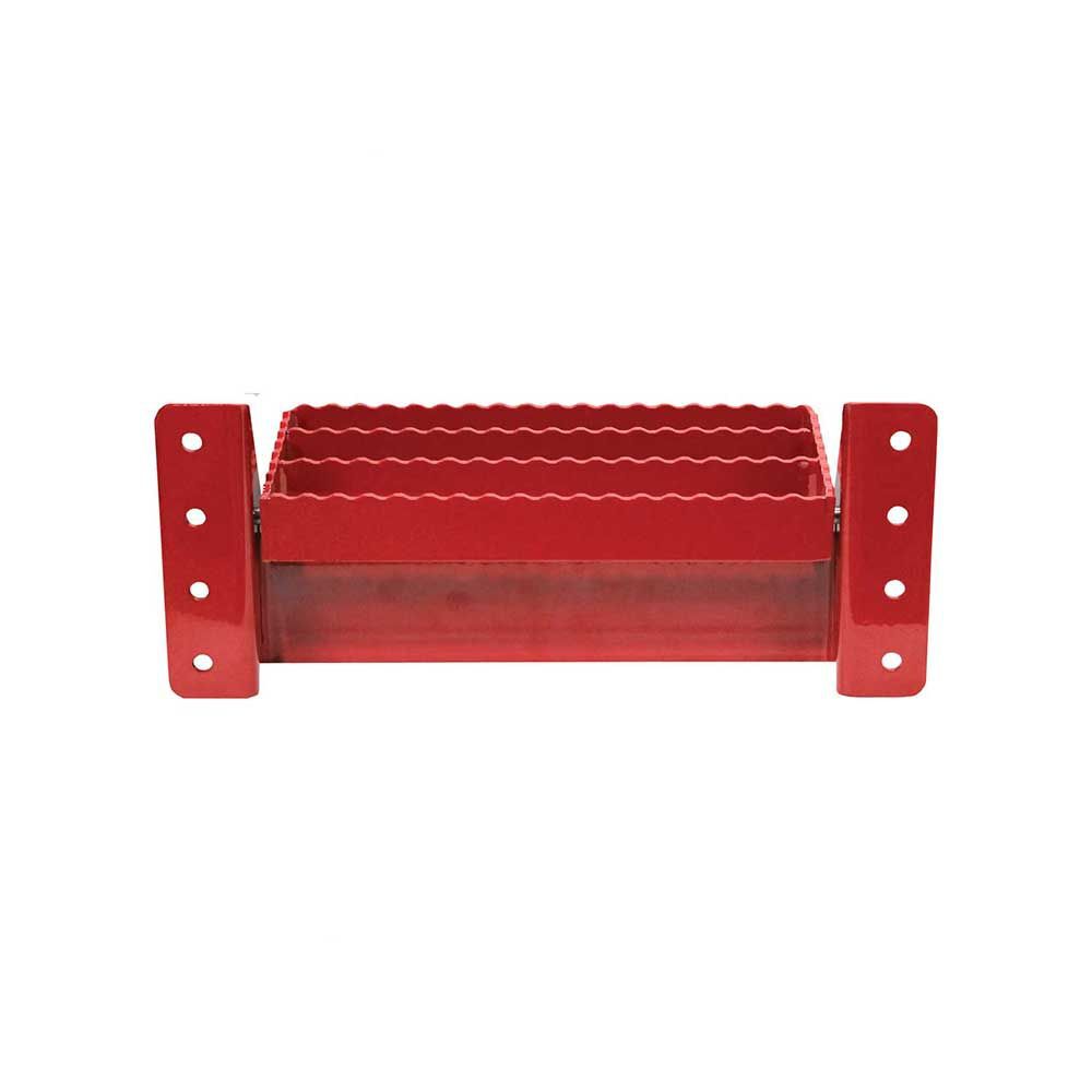 K&M Manufacturing Universal Flip-Up Tractor Step Red, large image number 3