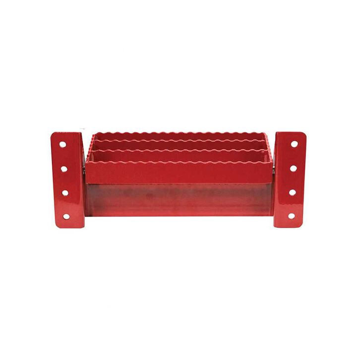 K&M Manufacturing Universal Flip-Up Tractor Step Red, large image number 2