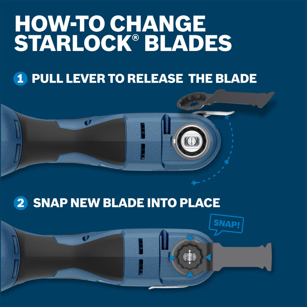 Bosch 18V Starlock Oscillating Multi Tool (Bare Tool), large image number 3