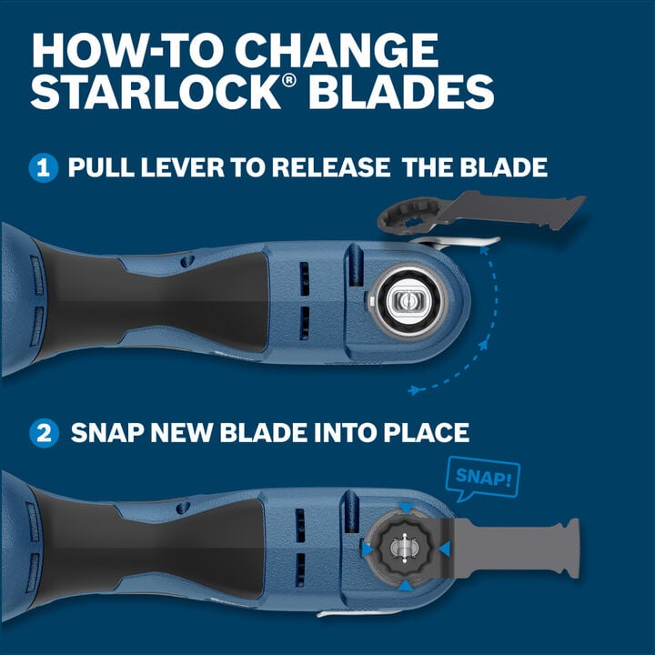 Bosch 18V Starlock Oscillating Multi Tool (Bare Tool), large image number 2