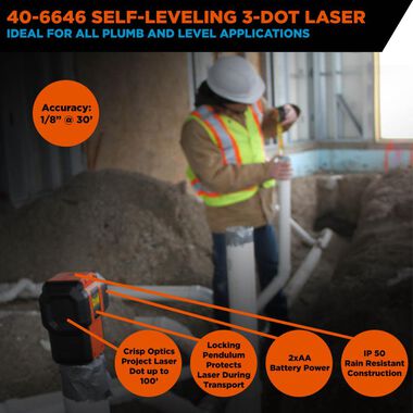 Johnson Level Self-Leveling 3 Dot Laser, large image number 3
