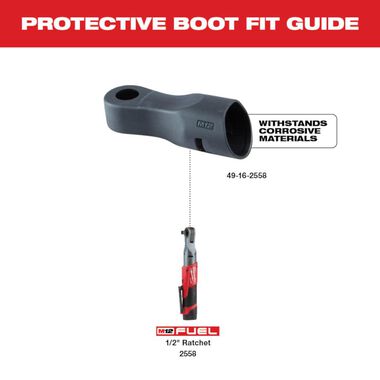 Milwaukee M12 FUEL 1/2 In. Ratchet Protective Boot, large image number 1
