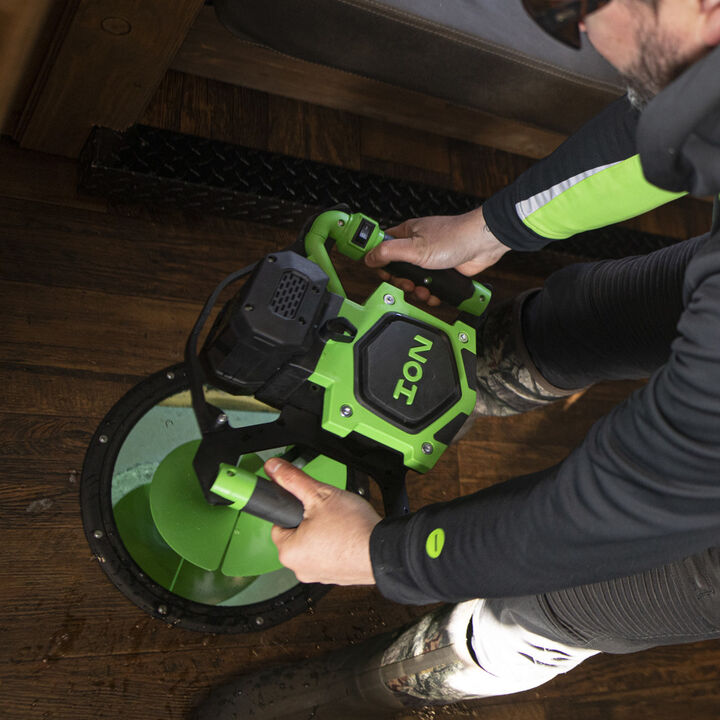 Ion Ice Auger Alpha Poly 10in Kit with Two Batteries, large image number 7