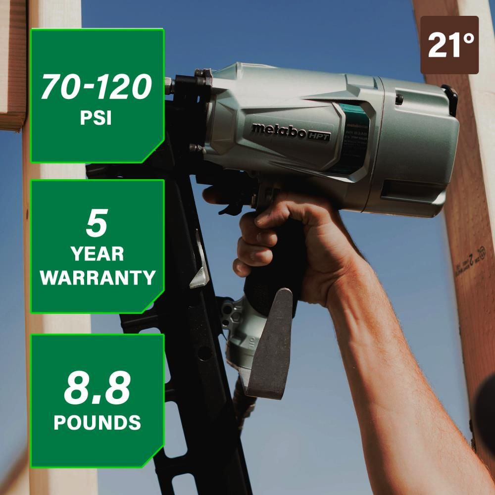Metabo HPT 3 1/4in Framing Nailer Plastic Collated, large image number 2