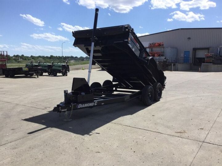 Diamond C MDT 12 Ft Tandem Axle Dump Trailer Used 2024, large image number 11