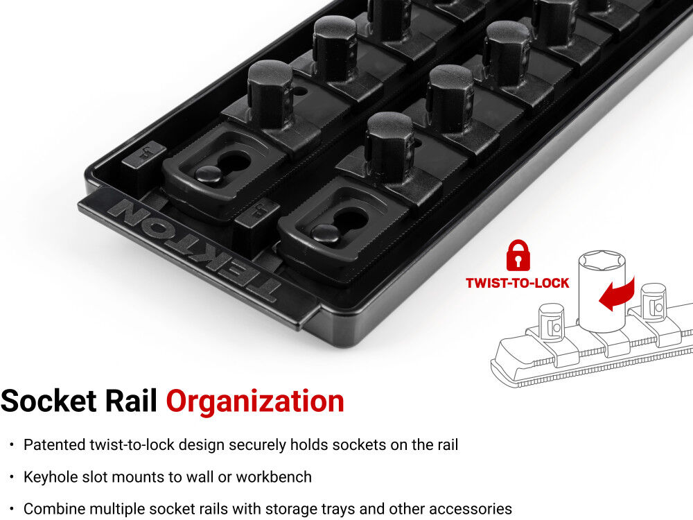 Tekton 1/2 Inch 12 Point Socket Set, 19 Pieces (3/8 - 1-1/2 Inch), large image number 6