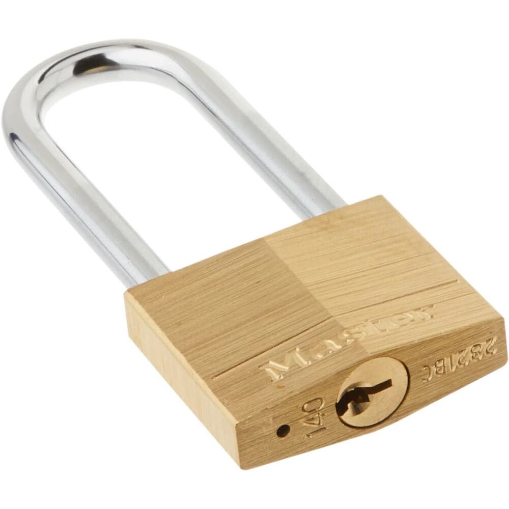 Master Lock 1-9/16 Inch Brass Body 4-Pin Locking Keyed Alike Padlock, large image number 2