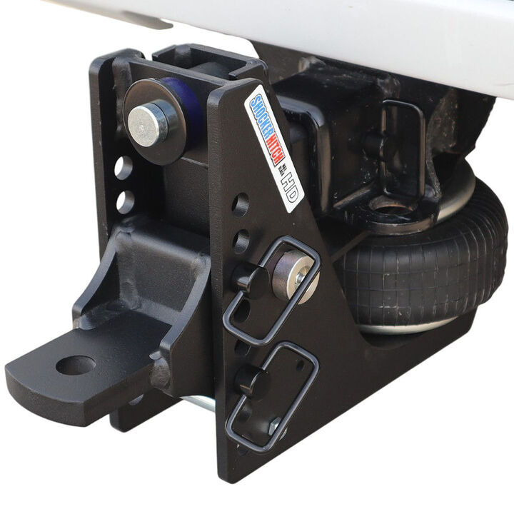 Shocker Hitch HD 20K Max Black 2 Inch Air Receiver Hitch & Drawbar with 1 Inch Hole, large image number 1