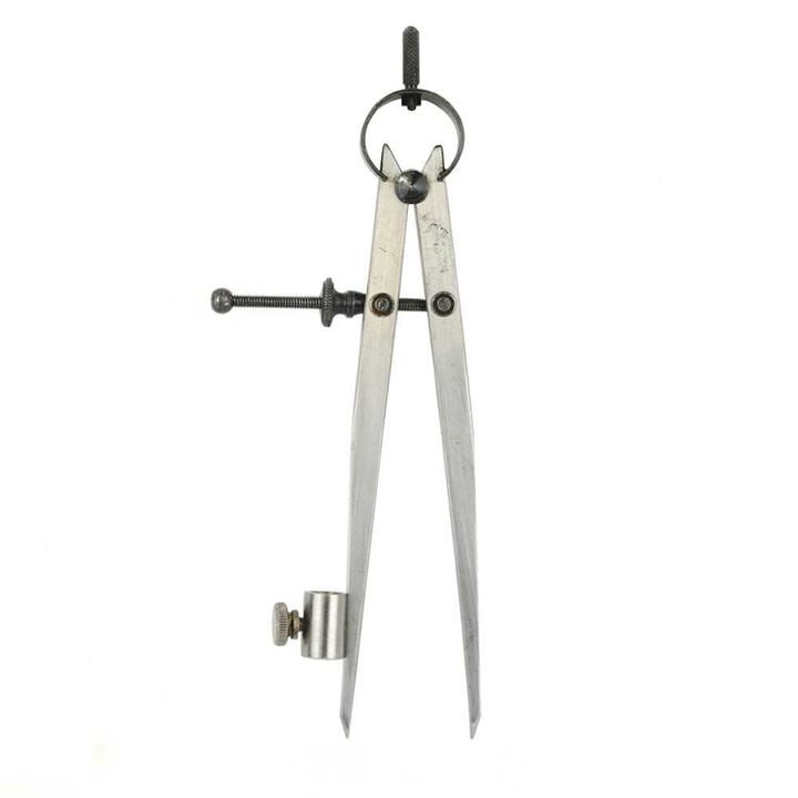 Big Horn 6 Inch Compass Marking Tool with Pencil Holder/Spring Divider/Scriber
