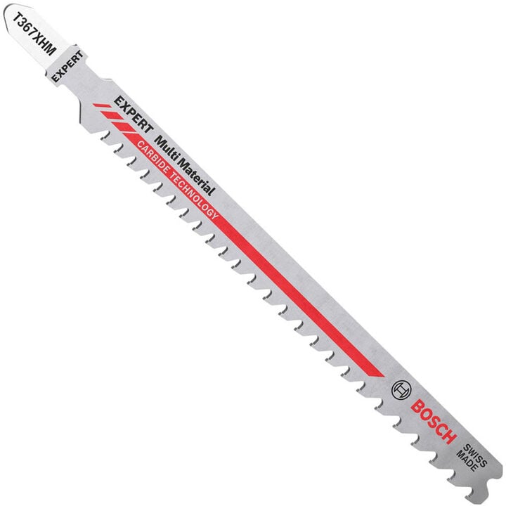 Bosch Jig Saw Blade 5 1/4in 5 7 TPI Carbide Edge for All Purpose T Shank, large image number 0