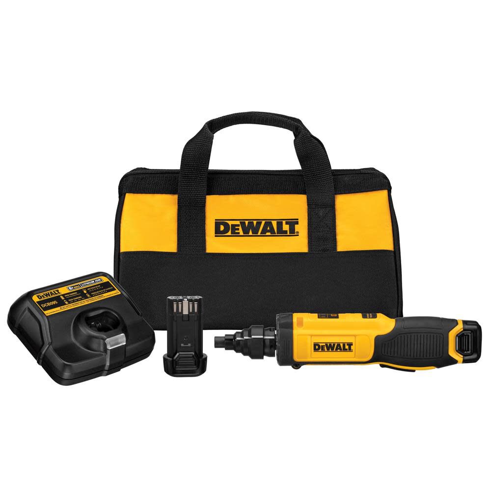 DEWALT 8 Volt MAX Gyroscopic Screwdriver with Conduit Reamer Kit DCF681N2 Acme Tools