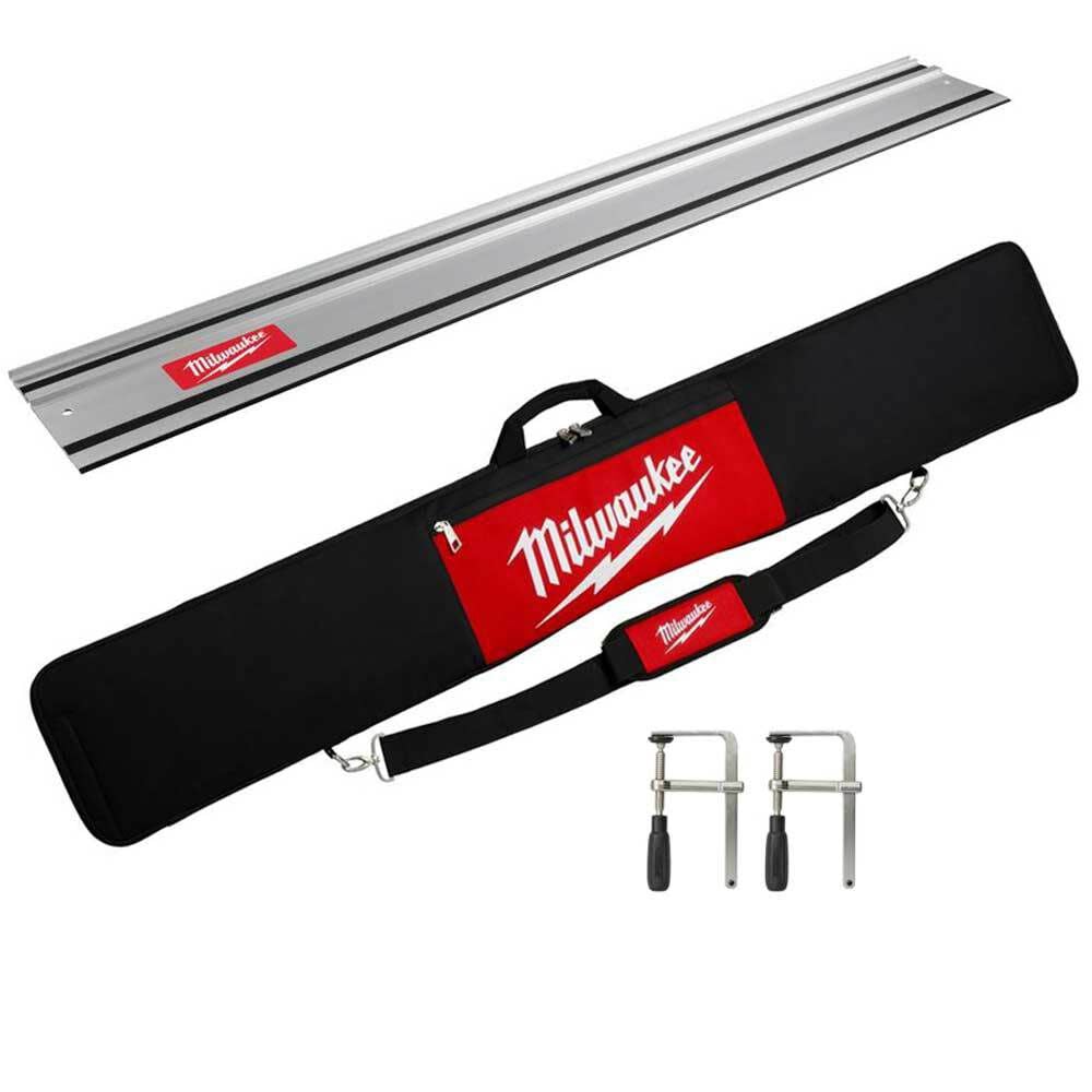 Milwaukee Track Saw 55inch Guide Rail Clamps & Bag Bundle, large image number 1