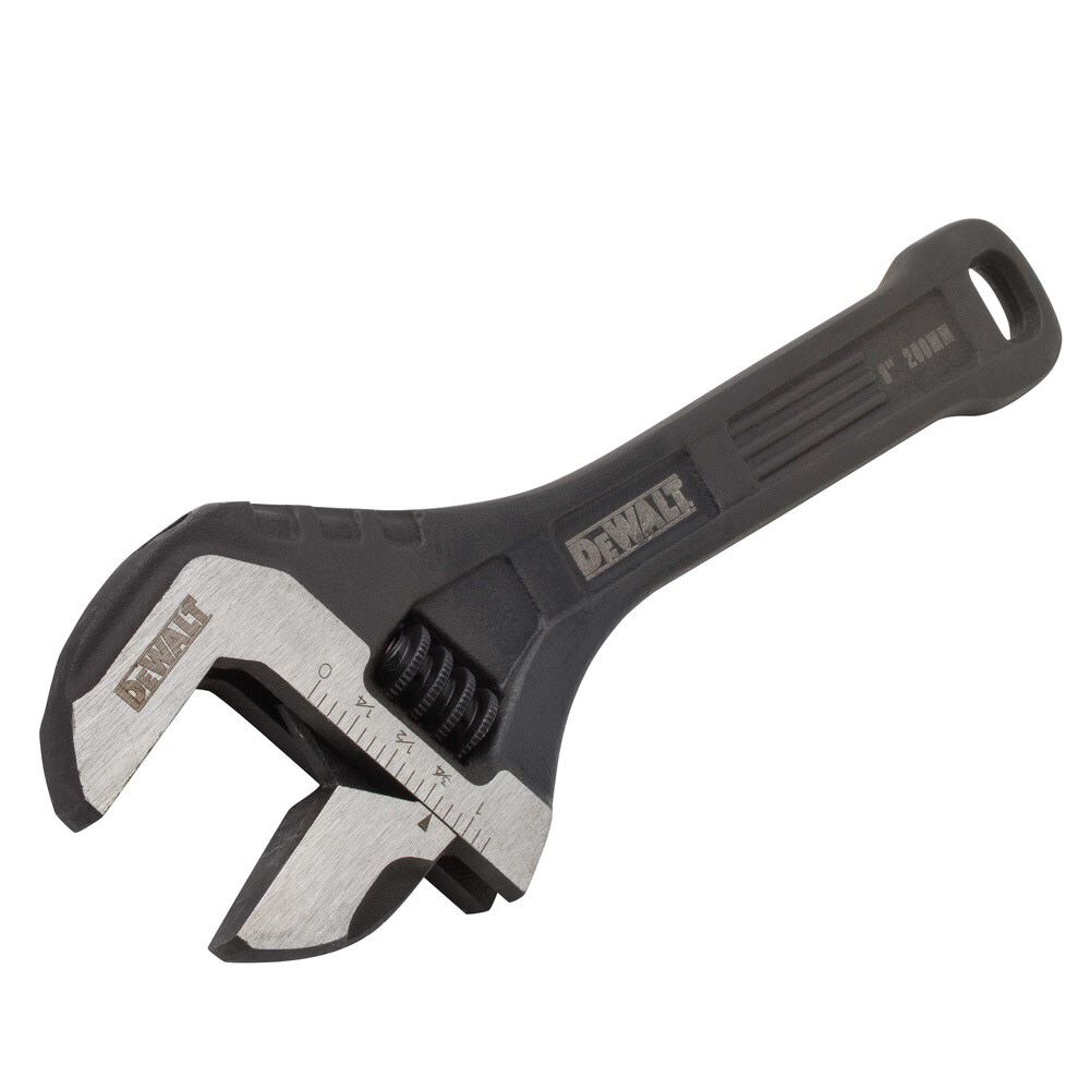 DEWALT 6 Inch & 8 Inch All-Steel Adjustable Wrench Bundle, large image number 5