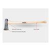 Echo 6 Lbs High Carbon Content-Steel Head Splitting Maul, small image number 2