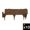 Suncast Resin Border Stone Edging, Brown, 10 Pieces, small image number 1