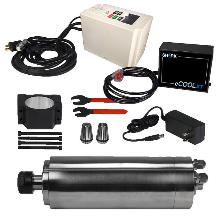 Next Wave CNC 3HP Water Cooled Spindle Kit with EXCOOL XT