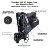 Shocker Hitch HD 20K Max Black Super Drop 2 Inch Receiver Hitch & Chrome Combo Ball Mount with 2 Inch & 2 5/16 Inch Hitch Balls, small image number 3
