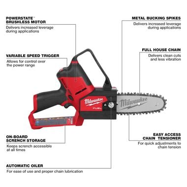 Milwaukee M12 FUEL HATCHET 6inch Pruning Saw (Bare Tool), large image number 2