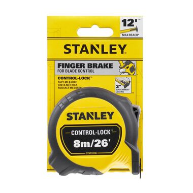 Stanley 8M/26 ft.CONTROL-LOCK Tape Measure, large image number 3