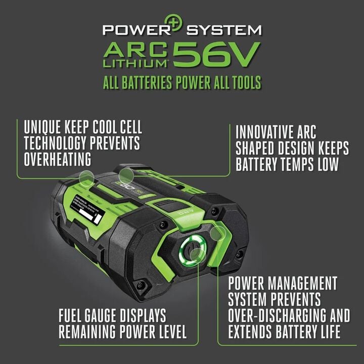 EGO POWER+ 56V 2.5Ah Lithium Ion Power Tool Battery Pack with Fuel Indicator (6 Pack), large image number 3