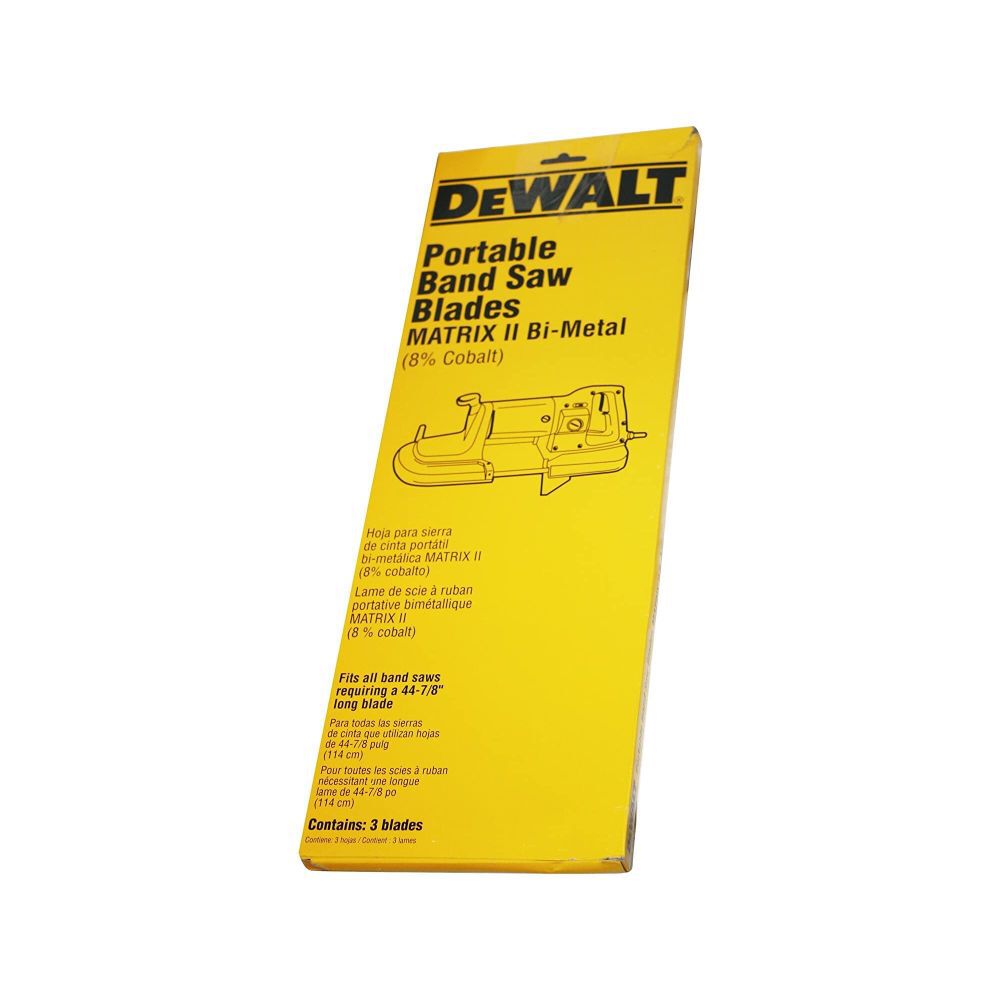 DEWALT Band Saw Blade, 44-7/8 Inch, 0.025 Inch, 18 TPI, 3 Pieces, large image number 2