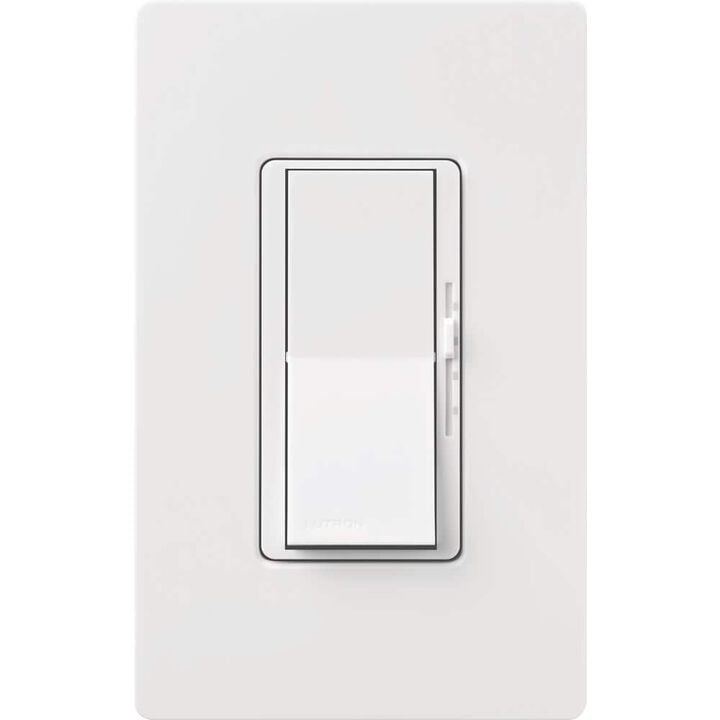 Lutron Diva 120VAC 1.5A 1P Gloss White 3-Speed Rocker Fan Control, large image number 0
