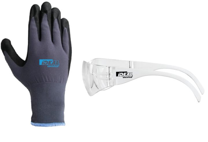 Ideal Industries Promotional Work Gloves and Safety Glasses, large image number 1