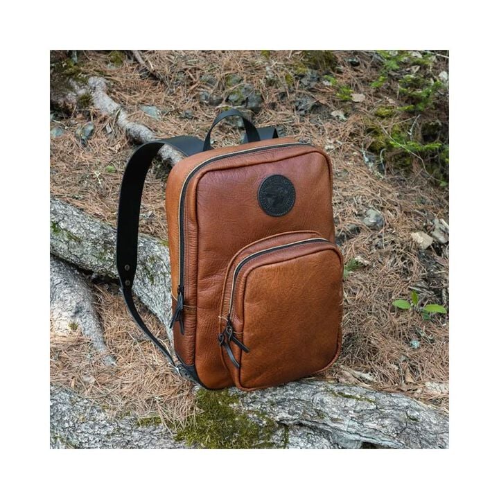 Duluth Pack Black Bison Leather Standard Backpack, large image number 1