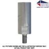 Diteq Core Bit Adapter, 1-1/4in-7 Female Thread to 5/8-11 Male Thread, small image number 1