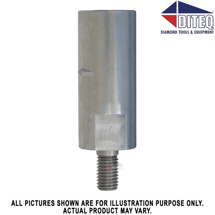 Diteq Core Bit Adapter, 1-1/4in-7 Female Thread to 5/8-11 Male Thread