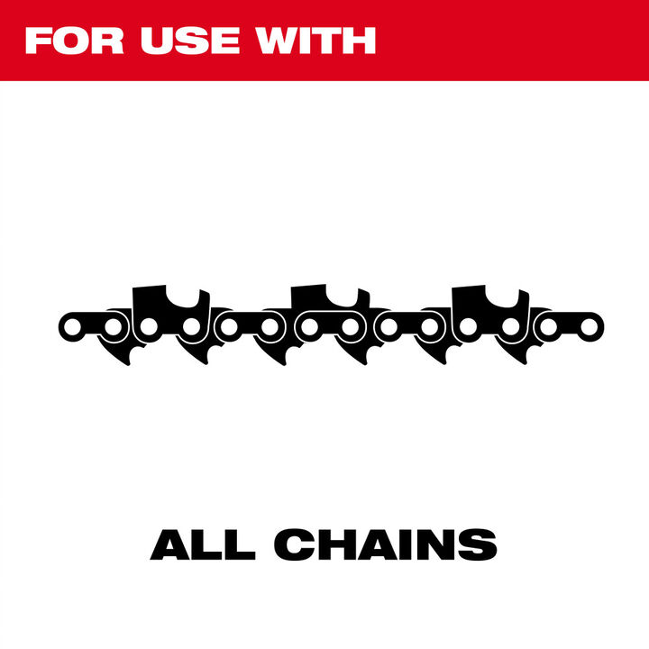 Milwaukee 6 Inch Flat File for Saw Chain, 3 Pieces, large image number 1