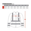Protective Industrial Products Falcon VizPLUS ANSI Breathable Jacket Hi Vis Yellow Large, small
