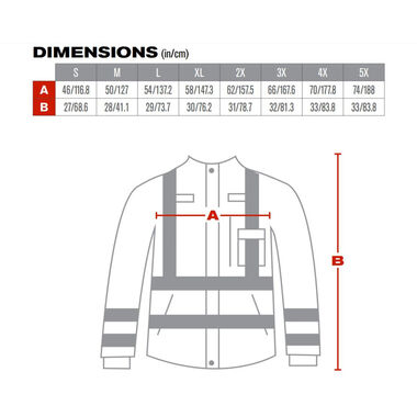 Protective Industrial Products Falcon VizPLUS ANSI Breathable Jacket Hi Vis Yellow Large, large image number 3