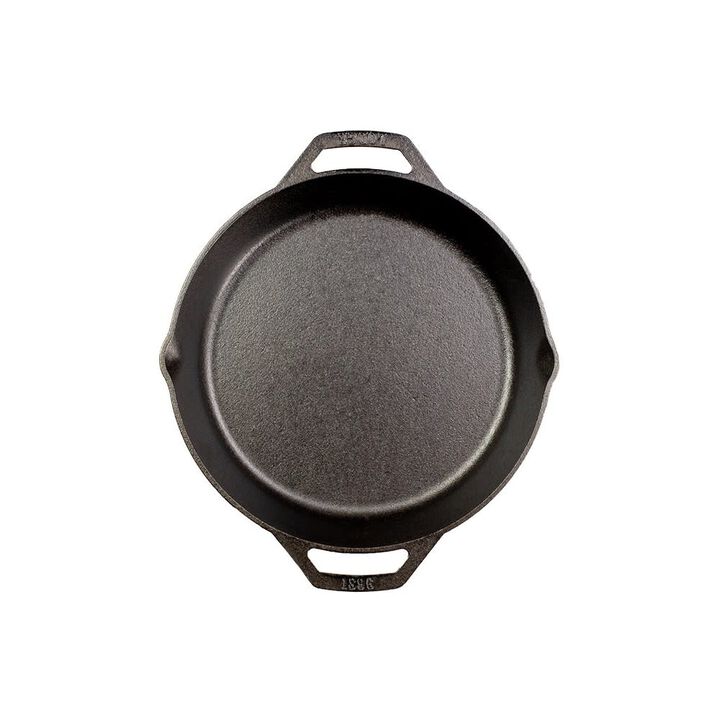 Lodge Cast Iron 12 Inch Black Round Seasoned Cast Iron Dual Handle Skillet Pan, large image number 1