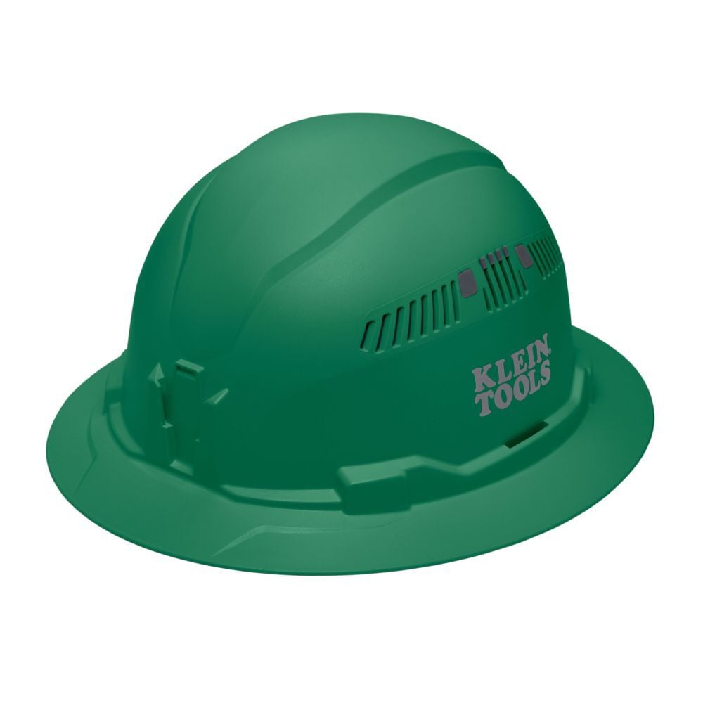 Klein Tools Full Brim Style Vented Hard Hat Green - 60941